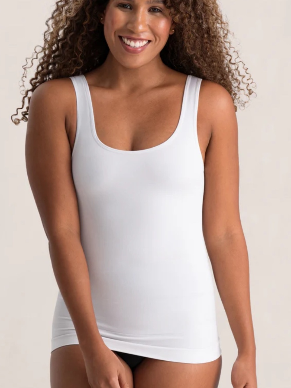 Shapermint Essentials All Day Every Day Tank Cami Sz L White